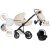 Mama Kiddies Max 500 3 în 1 cărucior multifuncțional culoare Almond Milk cu accesorii + Cadou