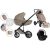 Mama Kiddies Max 500 3 în 1 cărucior multifuncțional culoare bej cu accesorii + Cadou