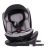 Scaun auto de siguranță ISOFIX 360° rotativ Mama Kiddies iSize Power GT2 (40-150 cm) în culoare gri, cu cadou – parasolar