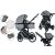 Mama Kiddies Silver Dove cărucior multifuncțional 3 în 1 cu accesorii, culoare gri + Cadou